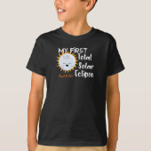 T-shirt Ma première pièce en t totale de l'éclipse solaire (Devant)