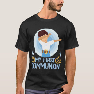 T-shirt Ma première sainte communion Dabbing Boy