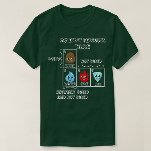 T-shirt Ma première table périodique (Design devant)