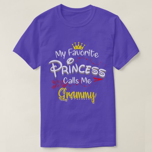 T-shirt Ma Princesse Favorite M'appelle Grammy boy amis (Design devant)