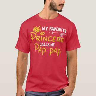 T-shirt Ma Princesse Favorite M'Appelle Pap Pap Funny Birt