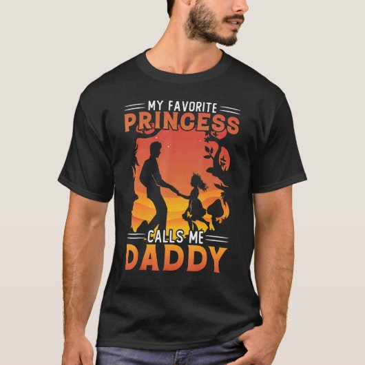 T-shirt Ma Princesse Favorite M'Appelle Papa (Devant)