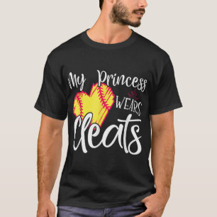 T-shirt Ma Princesse Porte Des Crayons - Softball Maman Pa