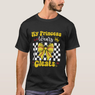 T-shirt Ma Princesse Porte Des Mats Softball Maman Coquett