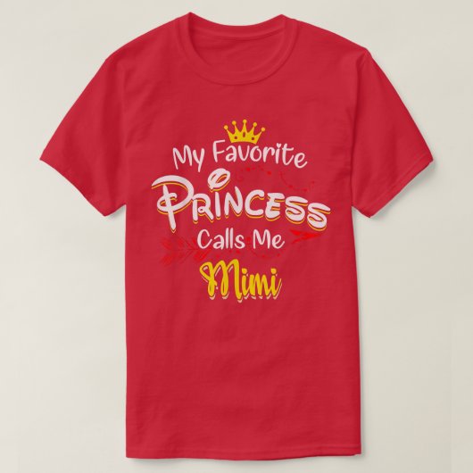 T-shirt Ma princesse préférée M'appelle Mimi (Design devant)