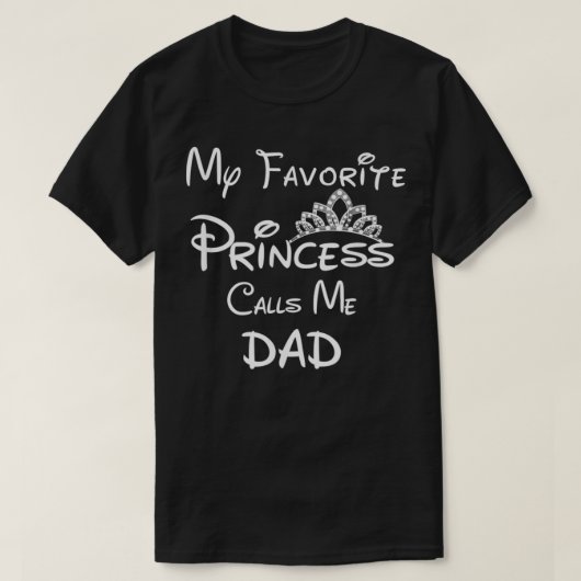 T-shirt Ma princesse préférée m'appelle Papa papa dragon b (Design devant)