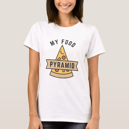 T-shirt Ma pyramide alimentaire (Devant)