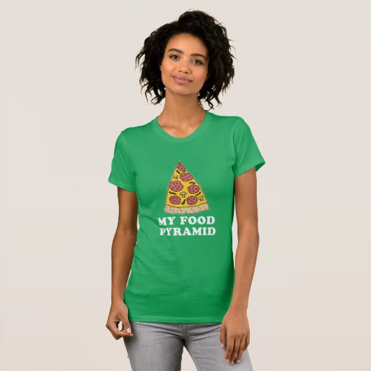 T-shirt Ma pyramide alimentaire (Devant entier)