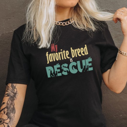 T-shirt Ma race préférée est Secouru Tee - Pet Secourt che