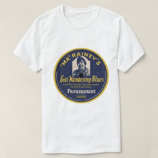 T-shirt MA Rainey "a perdu errent des bleus" PARAMOUNT (Design devant)