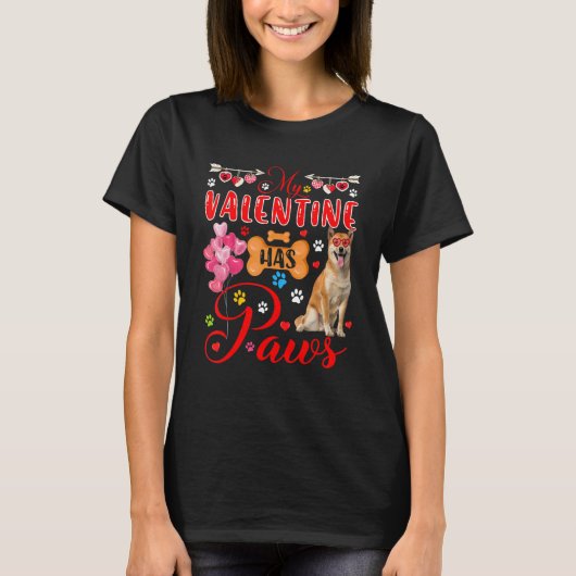 T-shirt Ma Saint Valentin A Pâtes Mignonnes Lunettes De So (Devant)