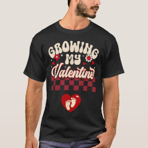 T-shirt Ma Saint-Valentin qui grandit Nouvelle maman Saint
