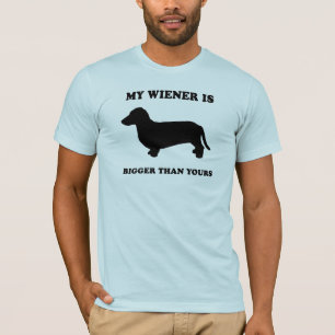 T-shirt Ma saucisse est plus grande que le vôtre