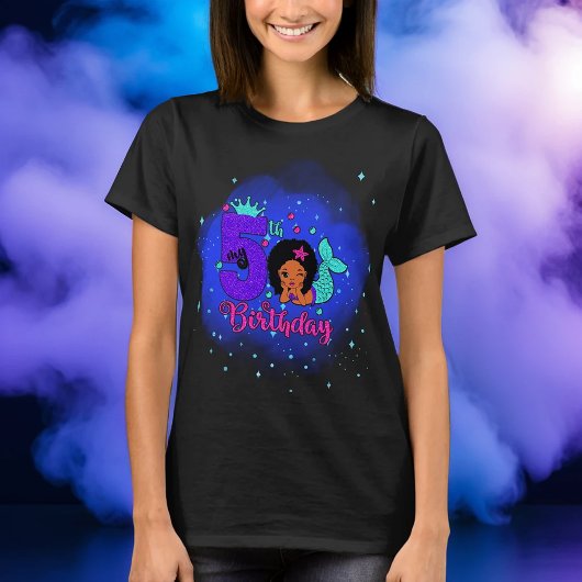 T-shirt Ma sirène du 5e anniversaire