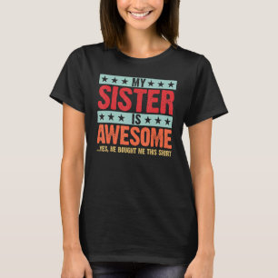 T-shirt Ma soeur est géniale pour Soeur Frère