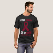 T-SHIRT MA SOEUR MON MYELOMA WARRIOR MULTIPLE (Devant entier)