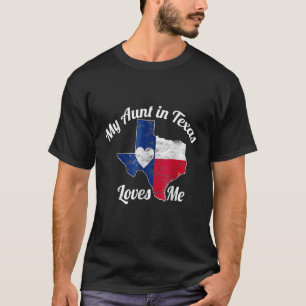 T-shirt Ma tante au Texas m'aime Texas Texan Love