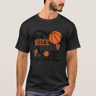T-shirt Ma Tante De Basket-Ball Nièce D'Un Joueur De Baske