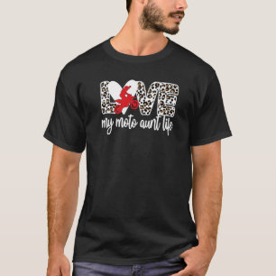 T-shirt Ma Tante De Motocross Vie Tante D'Un Vélo Sale