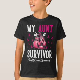 T-shirt Ma Tante Est Une Survivante Du Soutien Cancer Du S