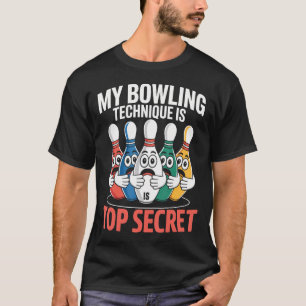 T-shirt Ma Technique de Bowling Top Secret Bowling Hallowe