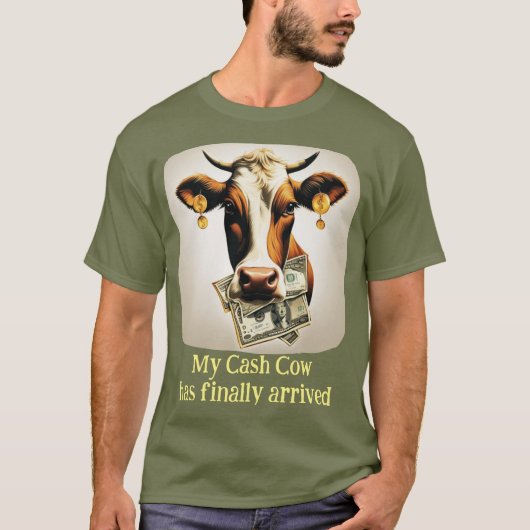 T-shirt Ma vache en argent est enfin arrivée (Devant)