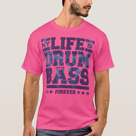 T-shirt Ma Vie Est Drum Et Basse (Devant)