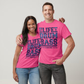 T-shirt Ma Vie Est Drum Et Basse (Unisexe)