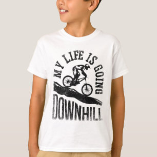 T-shirt Ma vie est en train de dévaler le vélo tout terrai