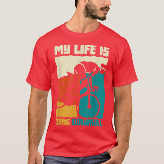 T-shirt Ma Vie Se Déroule Vélo Vélo Vélo Bi