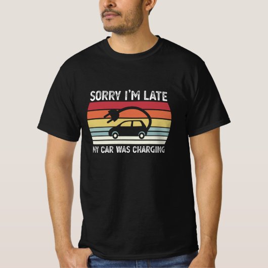 T-shirt Ma voiture chargeait Funny Electric Vehicle EV Don (Devant)