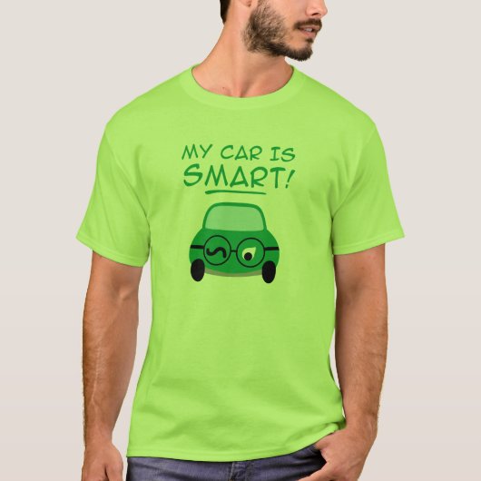 T-shirt Ma voiture est intelligente (Devant)