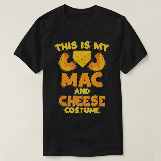 T-shirt Mac and Cheese Funny Food Halloween Party Costume (Design devant)