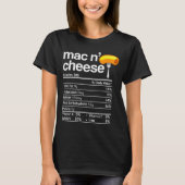 T-shirt Mac And Cheese Nutrition Funny Thanksgiving Mac N' (Devant)