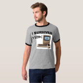 T-shirt Mac classique, J'AI SURVÉCU, Y2K (Devant entier)