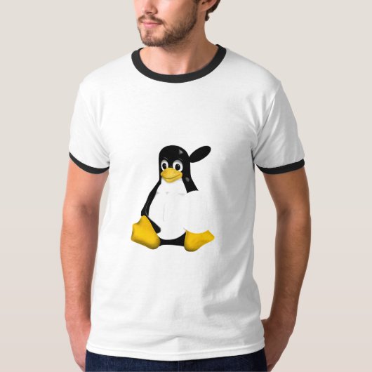 T-SHIRT MAC D'APPLE LINUX TUX DE POIRE (Devant)
