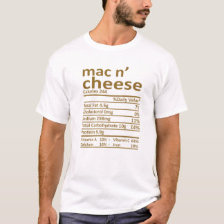 T-shirt Mac Et Fromage Nutrition Thanksgiving Costume Alim