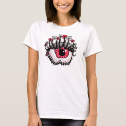 T-shirt Macabre Eye Melt Déplaisant Psychedélique Dark Art