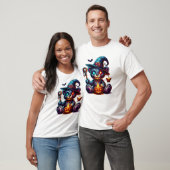 T-shirt Macabre Skeleton Teddy Bear (Unisexe)