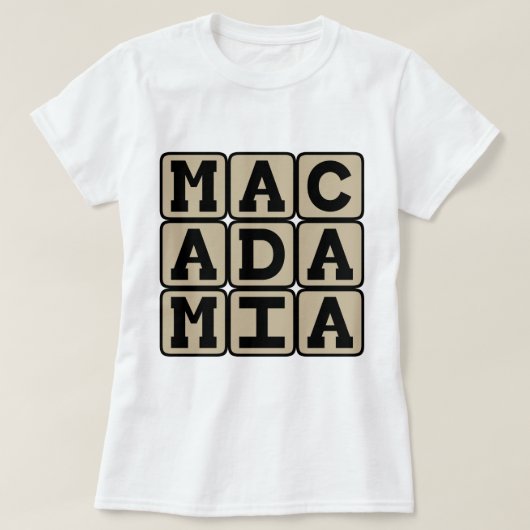 T-shirt Macadamia, Noix Hawaïenne (Design devant)