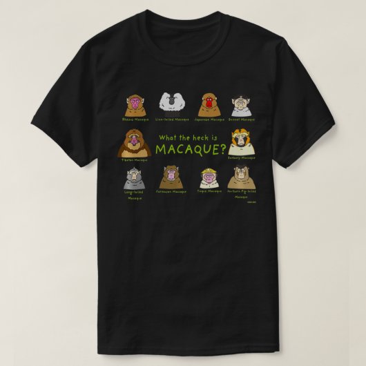 T-shirt Macaques (Design devant)