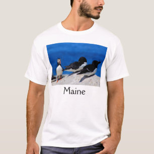 T-shirt Macareux atlantique et petits pingouins du Maine