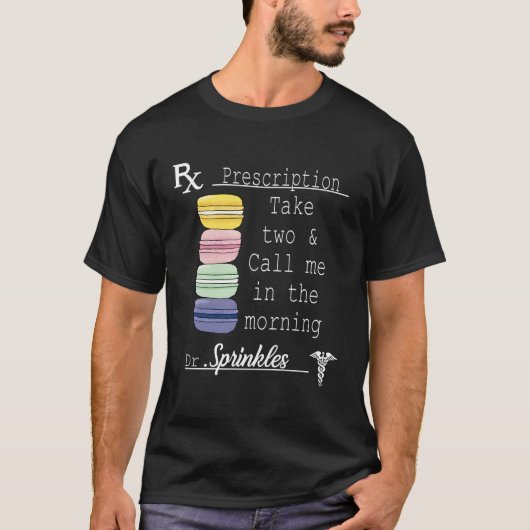 T-shirt Macaron Français Macaron Macaron Cookie (Devant)