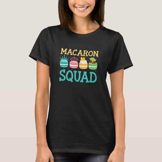 T-shirt Macaron Squad Macaron Dessert (Devant)
