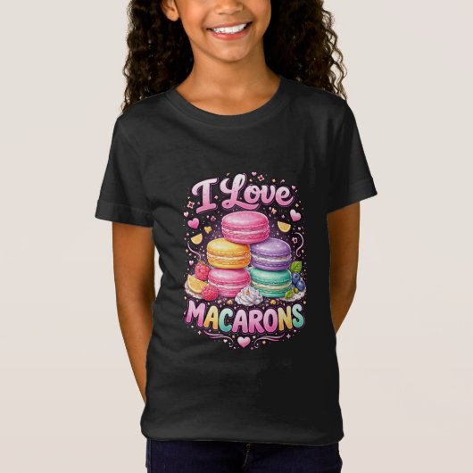 T-Shirt Macarons Amour Sucré (Devant)