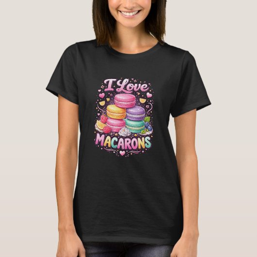 T-shirt Macarons Amour Sucré (Devant)
