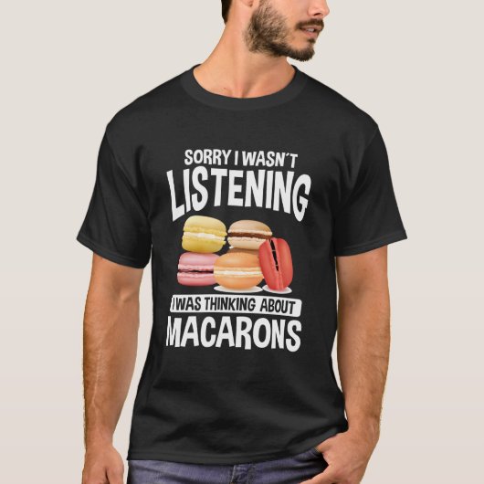 T-shirt Macarons Gâteau Macarron Macaro Cuit Biscuit Macar (Devant)