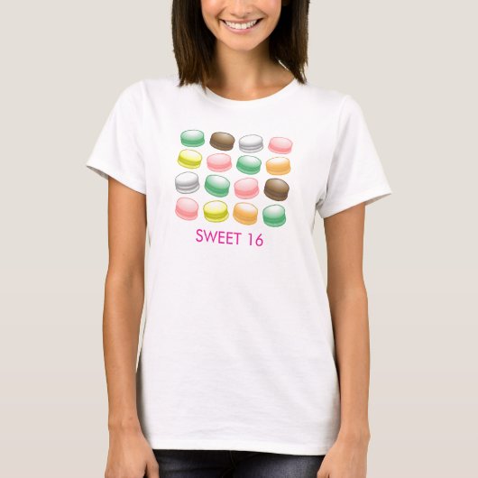 T-shirt Macarons Sweet 16 (Devant)