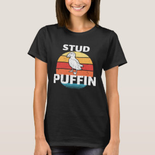 T-shirt Macarons vintage pun stud puffin cool muffin