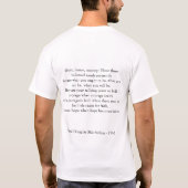 T-shirt MacArthur - devoir, honneur, pays (Dos)